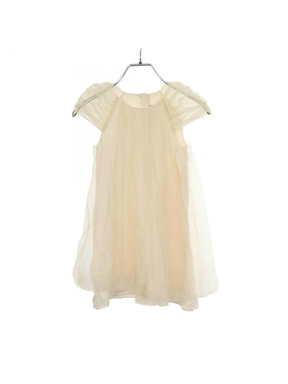 Dior Dress Puff Sleeve Tulle Nylon Kids